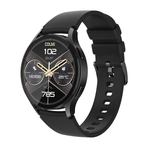 AngLink Stahl Gear stahlgear Zeus - Smartwatch- mit 1,43" Display – Fitnessuhr mit Herzfrequenz, Schrittzähler, Anrufanzeige & IP68 Wasserschutz – Für Android & iOS (Schwarz) von AngLink