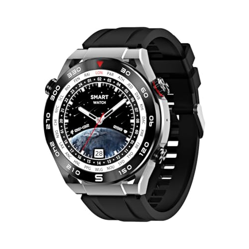 AngLink Zelara Smartwatch mit Bluetooth-Anruffunktion – Fitnessuhr mit Vitaldatenanzeige, Herzfrequenztrend, Schlafanalyse & Schrittzähler – IP68 wasserdicht, kompatibel Android & iOS (Schwarz) von AngLink