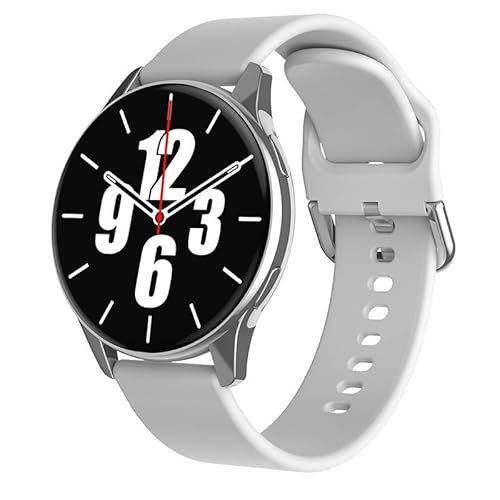 AngLink gesundpur Vital Pulse Intelligente Smartwatch mit Herzfrequenzmessung – Fitness Tracker mit Schrittzähler, Schlafanalyse, Kalender, Kamera-Steuerung – Kompatibel mit Android & iOS (Silber) von AngLink