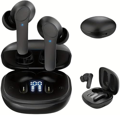 AngLink verovelo SmartBuds Übersetzer-Kopfhörer 3-in-1 Bluetooth Headset mit KI & Echtzeit-Übersetzung, 4 Modi, Geräuschunterdrückung, Ideal für Reisen & Sprachenlernen (Schwarz) von AngLink