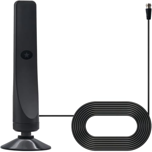 Festberg Hitenna TV Antenne Innen – Über 100 HD-Sender kostenlos empfangen, 4K & Full HD Unterstützung, Signalverstärker, Einfache Installation, Kompatibel mit allen Fernsehern (2 Stück) von AngLink