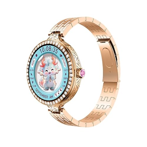 aqveo Marie Curie - Smartwatch weiblich,Fitness Tracker mit Herzfrequenzmessung, Kalender, Kamera-Steuerung, Schrittzähler, Schlafanalyse, kompatibel mit Android & iOS aqveo Marie Curie - Smartwatch weiblich,Fitness Tracker mit Herzfrequenzmessung, Kalender, Kamera-Steuerung, Schrittzähler, Schlafanalyse, kompatibel mit Android & iOS von AngLink