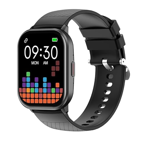 bergxperten Fitpro Ultra Gesundheits - Smartwatch für Damen und Herren, Fitnessuhr mit Pulsmesser, Schlaf- und Aktivitätstracker, wasserdichte Sportuhr kompatibel mit Android und iOS (Schwarz) von AngLink