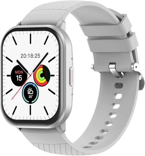 bergxperten Fitpro Ultra Gesundheits - Smartwatch für Damen und Herren, Fitnessuhr mit Pulsmesser, Schlaf- und Aktivitätstracker, wasserdichte Sportuhr kompatibel mit Android und iOS (Silber) von AngLink