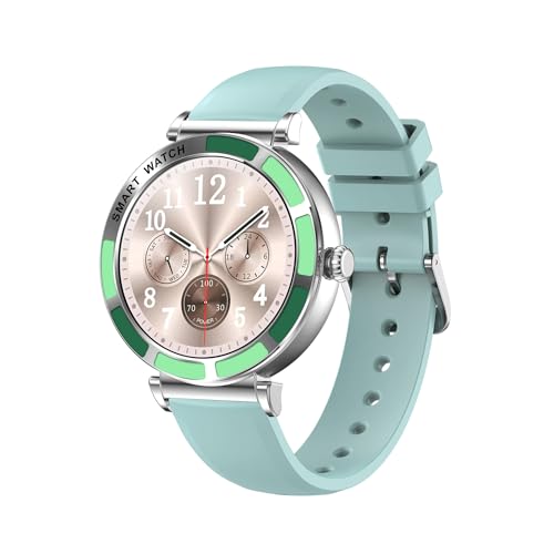 blackenx Bluetooth Sports Smartwatch，Fitness Tracker mit Herzfrequenzmessung, Kalender, Kamera-Steuerung, Schrittzähler, Schlafanalyse, kompatibel mit Android & iOS (Silber) von AngLink