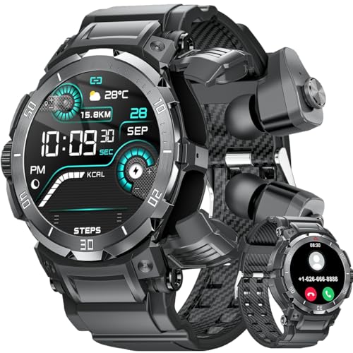 gesundpur Smartwatch Fitness Uhr Herren:Mit Anruffunktion IP67 Wasserdicht Sport Fitnessuhr - Tracker Blutdruck Schrittzähler Pulsmesser Smart Watch Männer Kompatibel Android iOS gesundpur Smartwatch Fitness Uhr Herren:Mit Anruffunktion IP67 Wasserdicht Sport Fitnessuhr - Tracker Blutdruck Schrittzähler Pulsmesser Smart Watch Männer Kompatibel Android iOS von AngLink