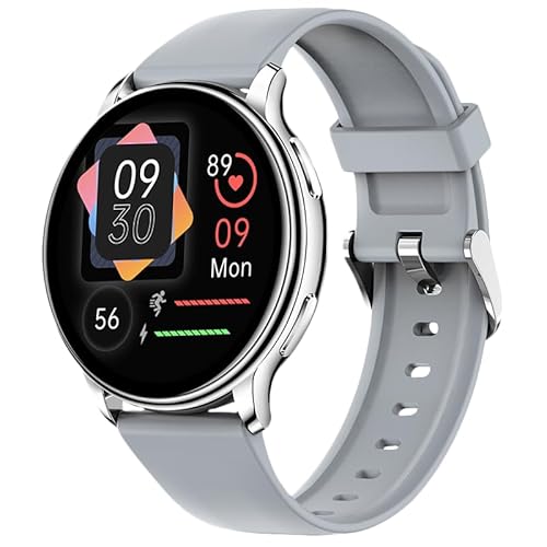 stahlgear Luna - Smartwatch, 1,39" Fitnessuhr mit Herzfrequenzmesser, Schlafanalyse, Zyklustracking & 120+ Sportmodi, IP68 Wasserdicht, Kompatibel mit iOS & Android (Grau) von AngLink