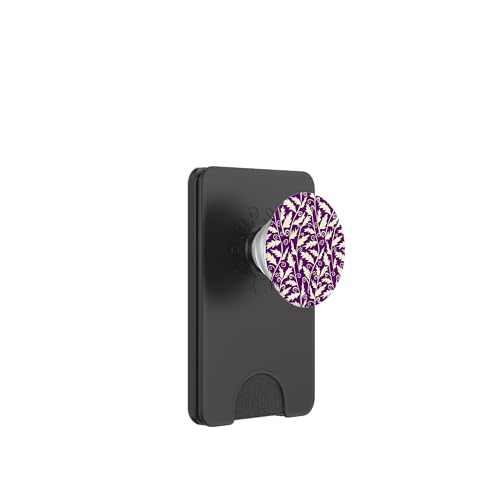 Fantasy Fern Botanisches Blätter-Design, Bordeaux und Creme PopSockets PopWallet für MagSafe Fantasy Fern Botanisches Blätter-Design, Bordeaux und Creme PopSockets PopWallet für MagSafe von Angela Dow Designs