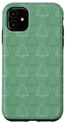 Grüne abstrakte Bäume, einfaches Weihnachtsfeiertagsdesign Hülle für iPhone 11 Grüne abstrakte Bäume, einfaches Weihnachtsfeiertagsdesign Hülle für iPhone 11 von Angela Dow Designs
