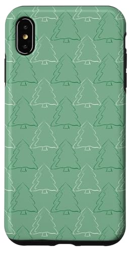 Grüne abstrakte Bäume, einfaches Weihnachtsfeiertagsdesign Hülle für iPhone XS Max Grüne abstrakte Bäume, einfaches Weihnachtsfeiertagsdesign Hülle für iPhone XS Max von Angela Dow Designs