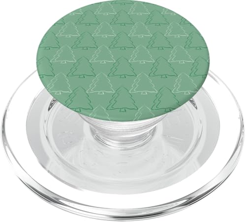 Grüne abstrakte Bäume, einfaches Weihnachtsfeiertagsdesign PopSockets PopGrip für MagSafe Grüne abstrakte Bäume, einfaches Weihnachtsfeiertagsdesign PopSockets PopGrip für MagSafe von Angela Dow Designs
