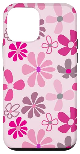 Niedliche rosa Blumen, Retro-Stil der 70er Jahre, Design für Mädchen Hülle für iPhone 12 mini Niedliche rosa Blumen, Retro-Stil der 70er Jahre, Design für Mädchen Hülle für iPhone 12 mini von Angela Dow Designs