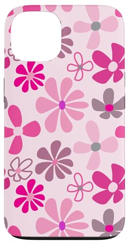 Niedliche rosa Blumen, Retro-Stil der 70er Jahre, Design für Mädchen Hülle für iPhone 13 Niedliche rosa Blumen, Retro-Stil der 70er Jahre, Design für Mädchen Hülle für iPhone 13 von Angela Dow Designs