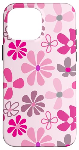 Niedliche rosa Blumen, Retro-Stil der 70er Jahre, Design für Mädchen Hülle für iPhone 16 Pro Max Niedliche rosa Blumen, Retro-Stil der 70er Jahre, Design für Mädchen Hülle für iPhone 16 Pro Max von Angela Dow Designs