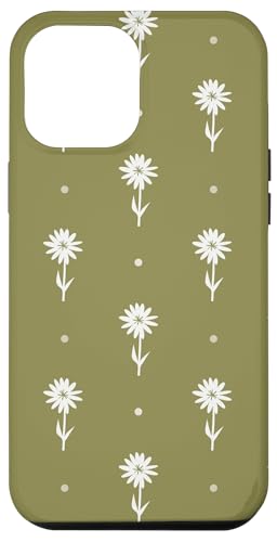 Olivgrünes schlichtes Blumen- und Punktemuster Hülle für iPhone 12 Pro Max Olivgrünes schlichtes Blumen- und Punktemuster Hülle für iPhone 12 Pro Max von Angela Dow Designs