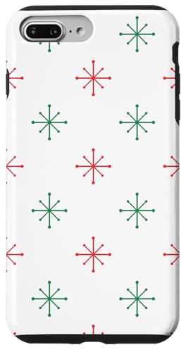 Schlichte moderne Sterne aus der Mitte des Jahrhunderts, Schneeflocken, Weihnachtsdesign Hülle für iPhone 7 Plus/8 Plus Schlichte moderne Sterne aus der Mitte des Jahrhunderts, Schneeflocken, Weihnachtsdesign Hülle für iPhone 7 Plus/8 Plus von Angela Dow Designs