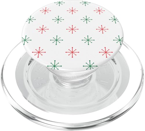 Schlichte moderne Sterne aus der Mitte des Jahrhunderts, Schneeflocken, Weihnachtsdesign PopSockets PopGrip für MagSafe Schlichte moderne Sterne aus der Mitte des Jahrhunderts, Schneeflocken, Weihnachtsdesign PopSockets PopGrip für MagSafe von Angela Dow Designs