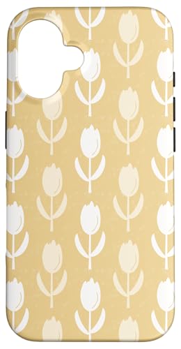 Schlichtes Tulpen-Design, hübsches Blumenmuster, neutrale Goldfarben Hülle für iPhone 16 Schlichtes Tulpen-Design, hübsches Blumenmuster, neutrale Goldfarben Hülle für iPhone 16 von Angela Dow Designs