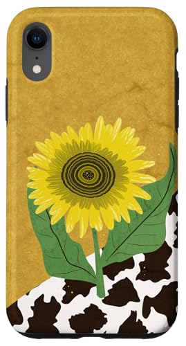 Sonnenblumen- und Kuhdruck, moderner Bauernhaus-Stil Hülle für iPhone XR Sonnenblumen- und Kuhdruck, moderner Bauernhaus-Stil Hülle für iPhone XR von Angela Dow Designs