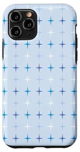 Weihnachten in der Mitte des Jahrhunderts, Weihnachtsdesign mit blauen Sternen Hülle für iPhone 11 Pro Weihnachten in der Mitte des Jahrhunderts, Weihnachtsdesign mit blauen Sternen Hülle für iPhone 11 Pro von Angela Dow Designs