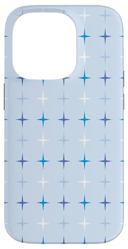 Weihnachten in der Mitte des Jahrhunderts, Weihnachtsdesign mit blauen Sternen Hülle für iPhone 14 Pro Weihnachten in der Mitte des Jahrhunderts, Weihnachtsdesign mit blauen Sternen Hülle für iPhone 14 Pro von Angela Dow Designs