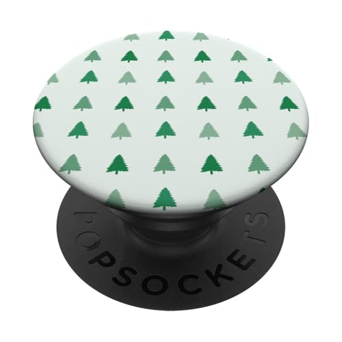 Weihnachtsbaum-Muster, grüne Bäume, Winterurlaub-Design PopSockets Klebender PopGrip Weihnachtsbaum-Muster, grüne Bäume, Winterurlaub-Design PopSockets Klebender PopGrip von Angela Dow Designs