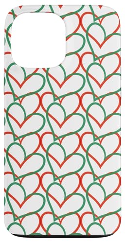 Weihnachtsherzen, rote und grüne Herzen, geometrische abstrakte Hülle für iPhone 13 Pro Max Weihnachtsherzen, rote und grüne Herzen, geometrische abstrakte Hülle für iPhone 13 Pro Max von Angela Dow Designs