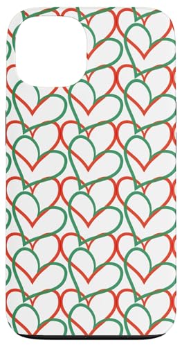 Weihnachtsherzen, rote und grüne Herzen, geometrische abstrakte Hülle für iPhone 13 Weihnachtsherzen, rote und grüne Herzen, geometrische abstrakte Hülle für iPhone 13 von Angela Dow Designs
