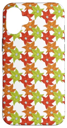 Weihnachtsstern mit Blumenmuster Hülle für iPhone 16 Plus Weihnachtsstern mit Blumenmuster Hülle für iPhone 16 Plus von Angela Dow Designs