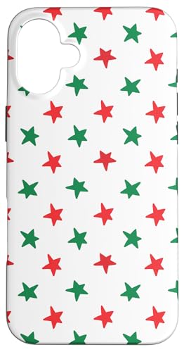 Weihnachtssterne, festliches Retro-Feiertagsdesign, rot und grün Hülle für iPhone 16 Plus Weihnachtssterne, festliches Retro-Feiertagsdesign, rot und grün Hülle für iPhone 16 Plus von Angela Dow Designs