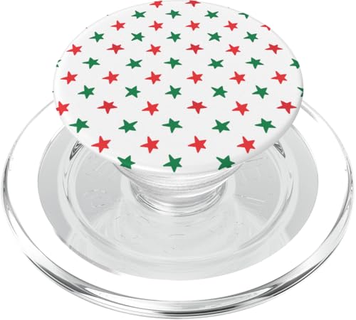 Weihnachtssterne, festliches Retro-Feiertagsdesign, rot und grün PopSockets PopGrip für MagSafe Weihnachtssterne, festliches Retro-Feiertagsdesign, rot und grün PopSockets PopGrip für MagSafe von Angela Dow Designs