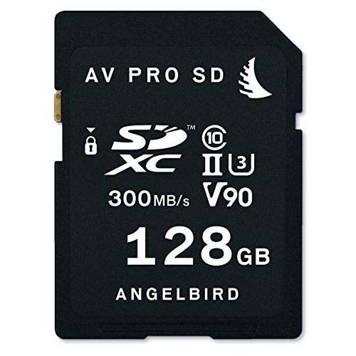 Angelbird AV PRO SDXC Speicherkarte - 128 GB [UHS-II, Class 10, U3 Standard | bis zu 300MB/s Lese- und 260MB/s Schreibgeschwindigkeit] - AVP128SD von Angelbird