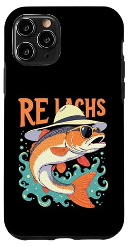 Re Lachs Angler Relax Wortspiel Fischer Fischen Lachs Fisch Hülle für iPhone 11 Pro Re Lachs Angler Relax Wortspiel Fischer Fischen Lachs Fisch Hülle für iPhone 11 Pro von Angeln Re Lachs Fischer Lustig Fischen Humor Angel