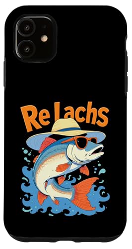 Re Lachs Angler Relax Wortspiel Fischer Fischen Lachs Fisch Hülle für iPhone 11 Re Lachs Angler Relax Wortspiel Fischer Fischen Lachs Fisch Hülle für iPhone 11 von Angeln Re Lachs Fischer Lustig Fischen Humor Angel