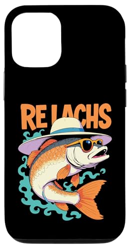 Re Lachs Angler Relax Wortspiel Fischer Fischen Lachs Fisch Hülle für iPhone 12/12 Pro Re Lachs Angler Relax Wortspiel Fischer Fischen Lachs Fisch Hülle für iPhone 12/12 Pro von Angeln Re Lachs Fischer Lustig Fischen Humor Angel