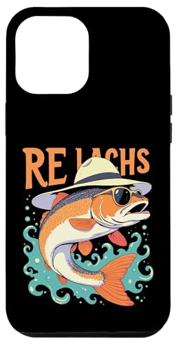 Re Lachs Angler Relax Wortspiel Fischer Fischen Lachs Fisch Hülle für iPhone 12 Pro Max von Angeln Re Lachs Fischer Lustig Fischen Humor Angel