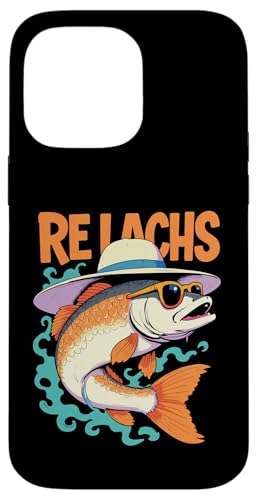 Re Lachs Angler Relax Wortspiel Fischer Fischen Lachs Fisch Hülle für iPhone 14 Pro Max von Angeln Re Lachs Fischer Lustig Fischen Humor Angel