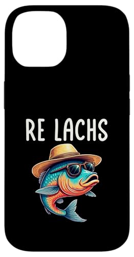 Re Lachs Angler Relax Wortspiel Fischer Fischen Lachs Fisch Hülle für iPhone 14 von Angeln Re Lachs Fischer Lustig Fischen Humor Angel