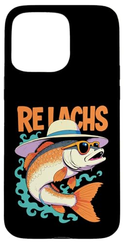 Re Lachs Angler Relax Wortspiel Fischer Fischen Lachs Fisch Hülle für iPhone 15 Pro Max Re Lachs Angler Relax Wortspiel Fischer Fischen Lachs Fisch Hülle für iPhone 15 Pro Max von Angeln Re Lachs Fischer Lustig Fischen Humor Angel