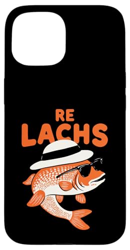 Re Lachs Angler Relax Wortspiel Fischer Fischen Lachs Fisch Hülle für iPhone 15 Re Lachs Angler Relax Wortspiel Fischer Fischen Lachs Fisch Hülle für iPhone 15 von Angeln Re Lachs Fischer Lustig Fischen Humor Angel