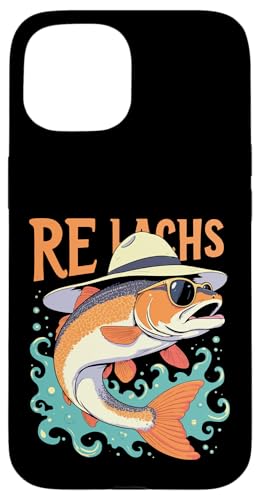 Re Lachs Angler Relax Wortspiel Fischer Fischen Lachs Fisch Hülle für iPhone 15 Re Lachs Angler Relax Wortspiel Fischer Fischen Lachs Fisch Hülle für iPhone 15 von Angeln Re Lachs Fischer Lustig Fischen Humor Angel
