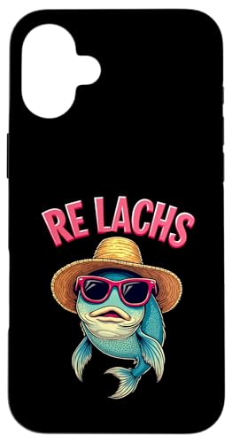 Re Lachs Angler Relax Wortspiel Fischer Fischen Lachs Fisch Hülle für iPhone 16 Plus Re Lachs Angler Relax Wortspiel Fischer Fischen Lachs Fisch Hülle für iPhone 16 Plus von Angeln Re Lachs Fischer Lustig Fischen Humor Angel