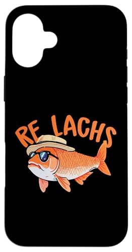Re Lachs Angler Relax Wortspiel Fischer Fischen Lachs Fisch Hülle für iPhone 16 Plus Re Lachs Angler Relax Wortspiel Fischer Fischen Lachs Fisch Hülle für iPhone 16 Plus von Angeln Re Lachs Fischer Lustig Fischen Humor Angel