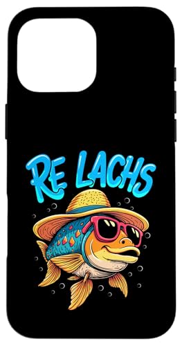 Re Lachs Angler Relax Wortspiel Fischer Fischen Lachs Fisch Hülle für iPhone 16 Pro Max Re Lachs Angler Relax Wortspiel Fischer Fischen Lachs Fisch Hülle für iPhone 16 Pro Max von Angeln Re Lachs Fischer Lustig Fischen Humor Angel