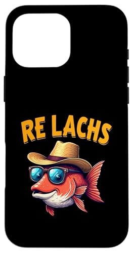 Re Lachs Angler Relax Wortspiel Fischer Fischen Lachs Fisch Hülle für iPhone 16 Pro Max Re Lachs Angler Relax Wortspiel Fischer Fischen Lachs Fisch Hülle für iPhone 16 Pro Max von Angeln Re Lachs Fischer Lustig Fischen Humor Angel