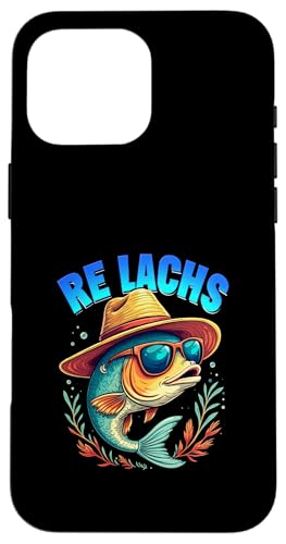 Re Lachs Angler Relax Wortspiel Fischer Fischen Lachs Fisch Hülle für iPhone 16 Pro Max Re Lachs Angler Relax Wortspiel Fischer Fischen Lachs Fisch Hülle für iPhone 16 Pro Max von Angeln Re Lachs Fischer Lustig Fischen Humor Angel