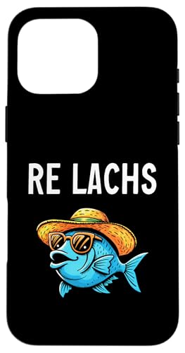 Re Lachs Angler Relax Wortspiel Fischer Fischen Lachs Fisch Hülle für iPhone 16 Pro Max Re Lachs Angler Relax Wortspiel Fischer Fischen Lachs Fisch Hülle für iPhone 16 Pro Max von Angeln Re Lachs Fischer Lustig Fischen Humor Angel