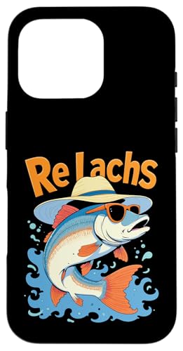 Re Lachs Angler Relax Wortspiel Fischer Fischen Lachs Fisch Hülle für iPhone 16 Pro Re Lachs Angler Relax Wortspiel Fischer Fischen Lachs Fisch Hülle für iPhone 16 Pro von Angeln Re Lachs Fischer Lustig Fischen Humor Angel