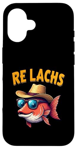 Re Lachs Angler Relax Wortspiel Fischer Fischen Lachs Fisch Hülle für iPhone 16 Re Lachs Angler Relax Wortspiel Fischer Fischen Lachs Fisch Hülle für iPhone 16 von Angeln Re Lachs Fischer Lustig Fischen Humor Angel
