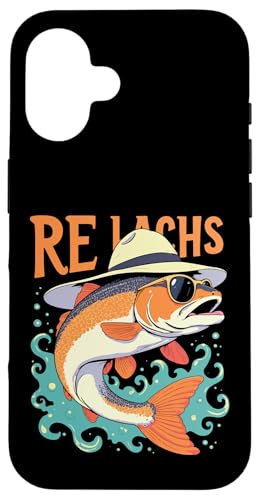 Re Lachs Angler Relax Wortspiel Fischer Fischen Lachs Fisch Hülle für iPhone 16 Re Lachs Angler Relax Wortspiel Fischer Fischen Lachs Fisch Hülle für iPhone 16 von Angeln Re Lachs Fischer Lustig Fischen Humor Angel